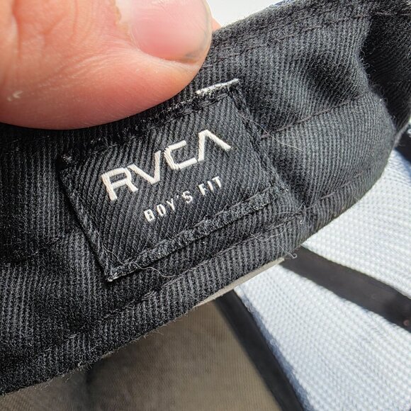 Rvca Rodeo Team Boys Fit Trucker Hat Blue Snapback Adjustable Casual Outdoors - Picture 5 of 9